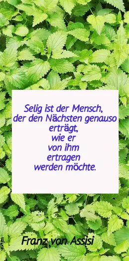 Selig der Mensch